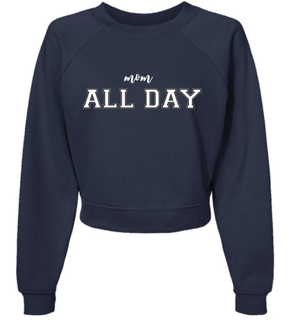 ALL DAY Raglan Sleeve Pullover Fleece - BELLA + CANVAS (Option to Customize!)