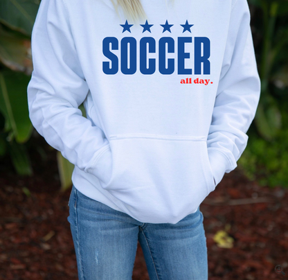 SPECIAL EDITION: USWNT SOCCER all day. Youth Pullover Hoodie