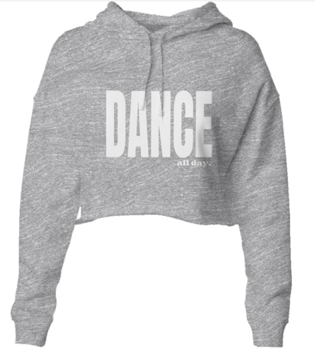 all day. Independent Trading Co. Cropped Hoodie for Active Girls (Customize!)