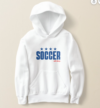 SPECIAL EDITION: USWNT SOCCER all day. Youth Pullover Hoodie